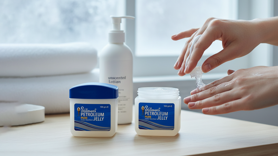 How to Layer Lotion with Petroleum Jelly for Winter Protection
